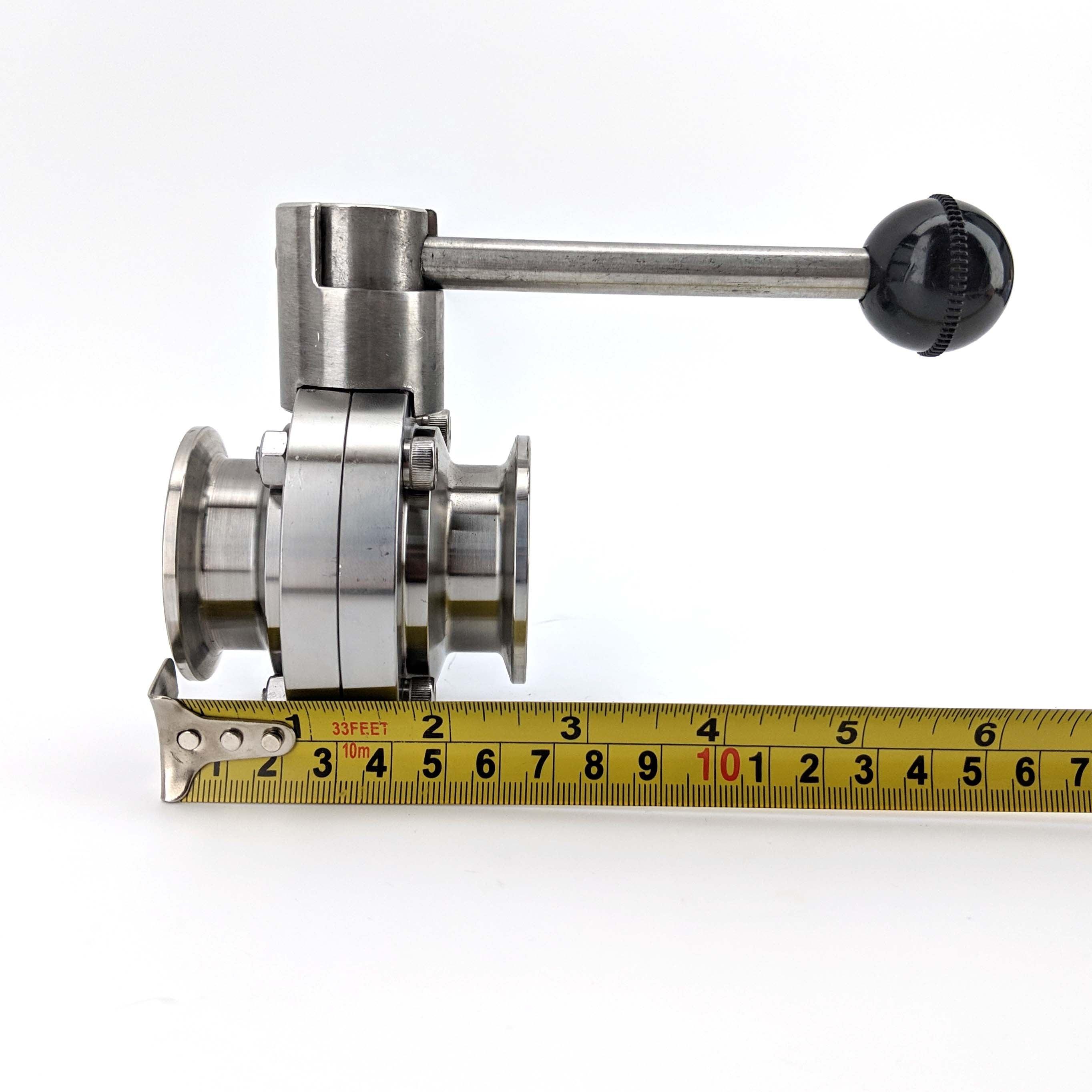 1.5 Inch Tri Clover Butterfly Valve - KegLand