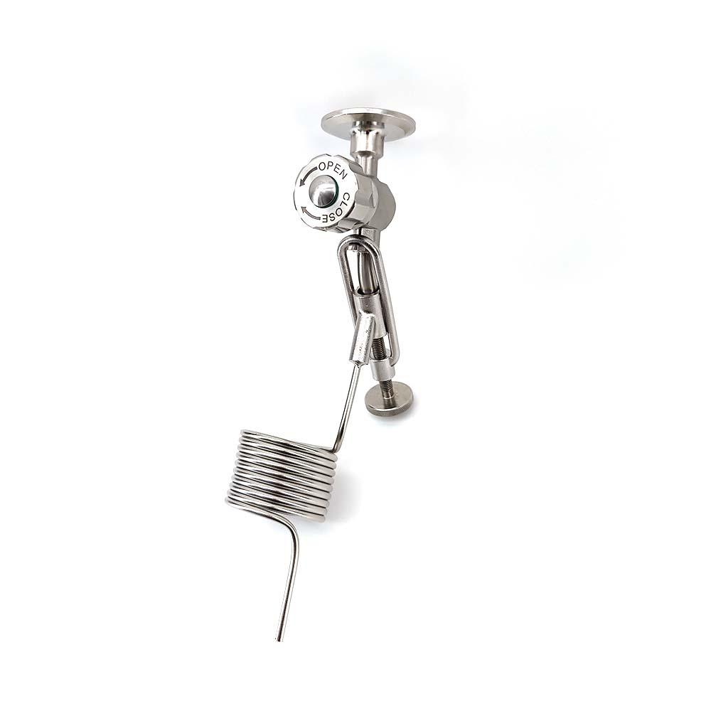 1.5 Inch Tri-Clover Sample Valve with Pigtail Coil - KegLand