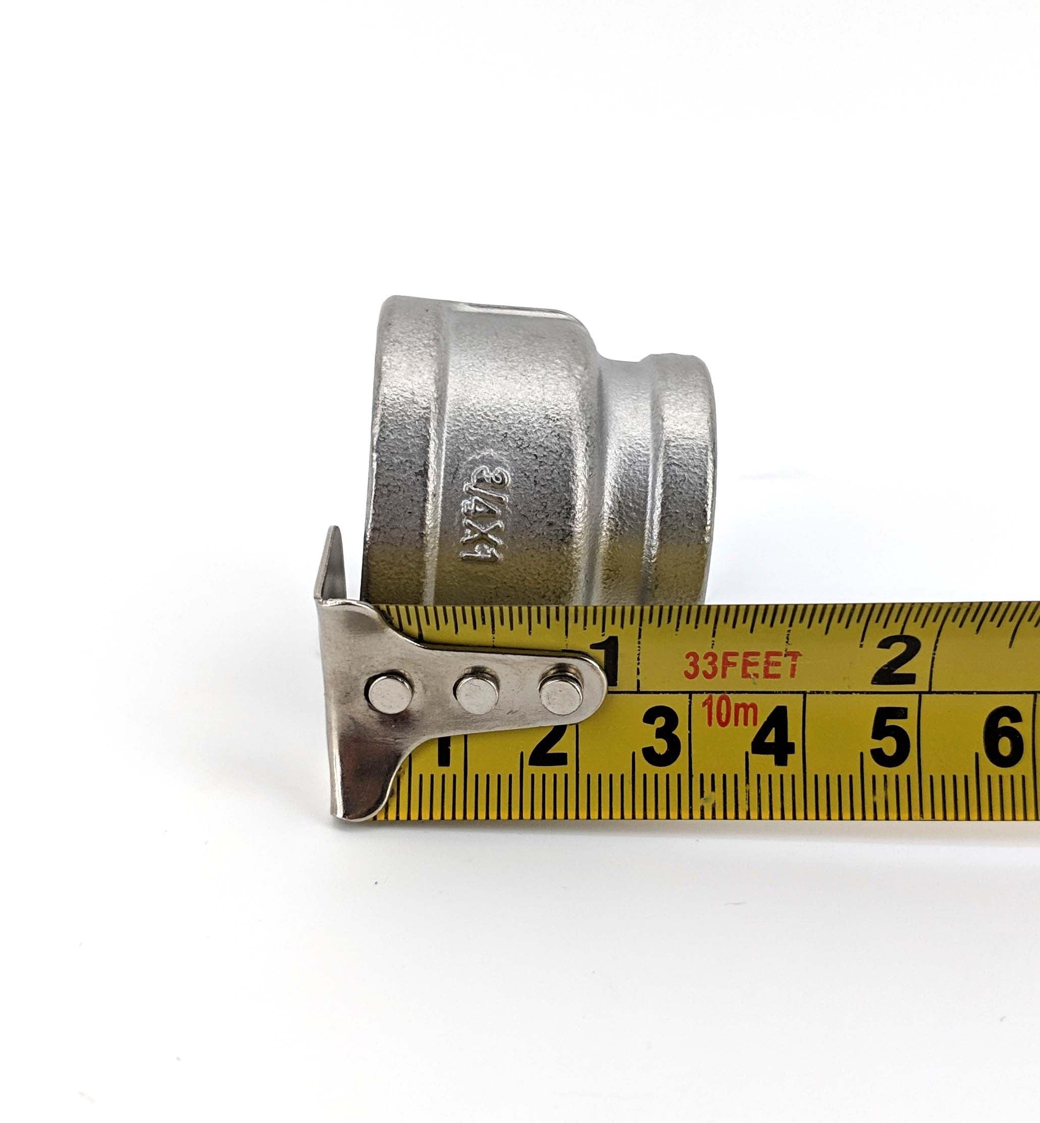 1' to 3/4 304 Stainless Reducing Socket (BSP) - KegLand