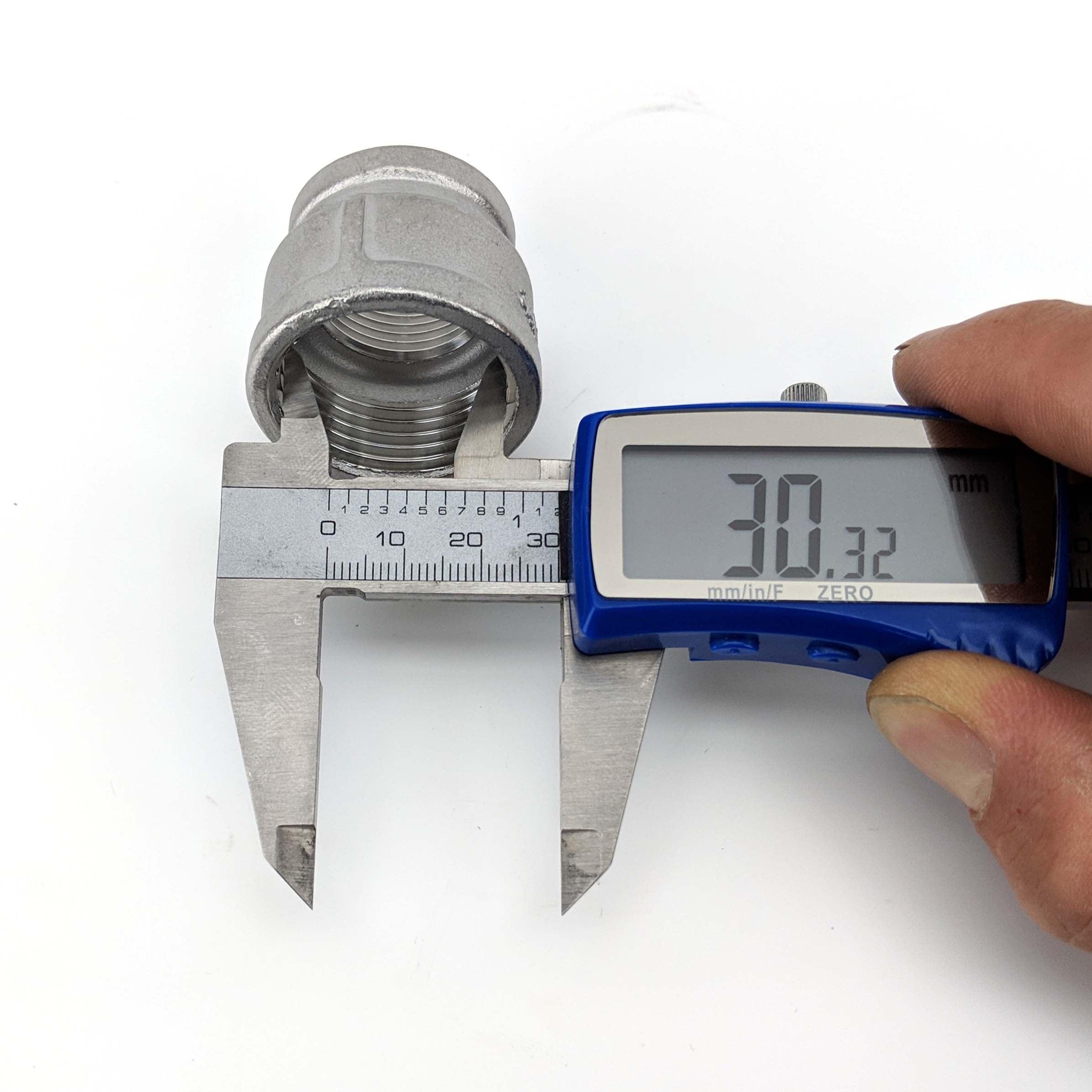 1' to 3/4 304 Stainless Reducing Socket (BSP) - KegLand