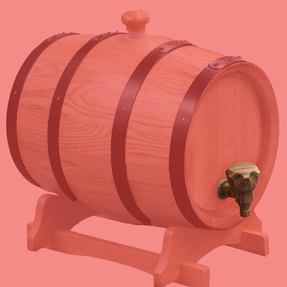10L Oak barrel Replacement Plastic Tap - KegLand