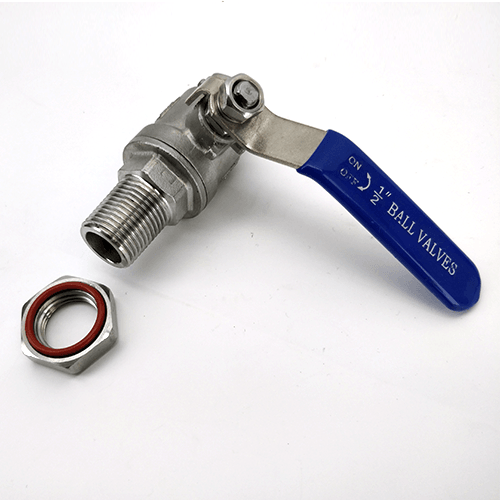 1/2 Inch BSP Stainless Ball Valve Assembly - KegLand