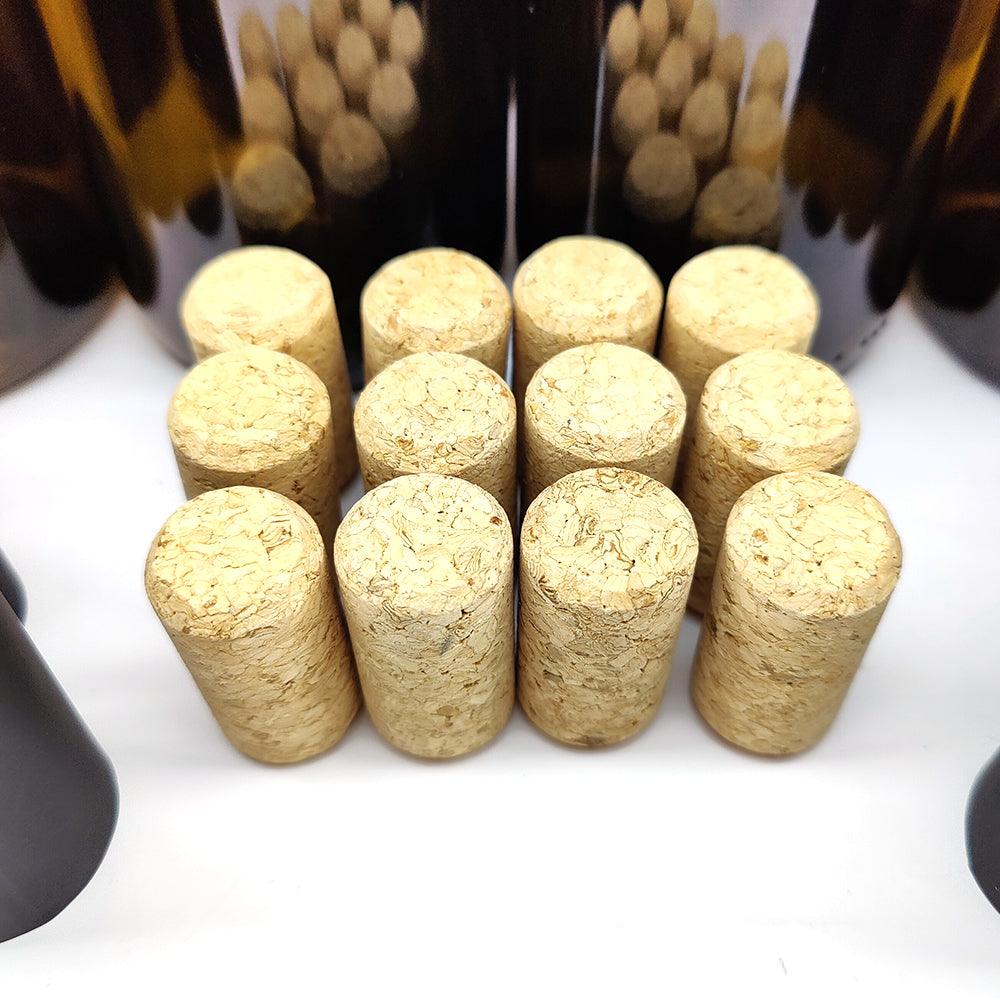 12 x 750mL Wine Bottles - Including Corks, Black Heat Shrink Sleeves & Hand Crafted Labels - KegLand