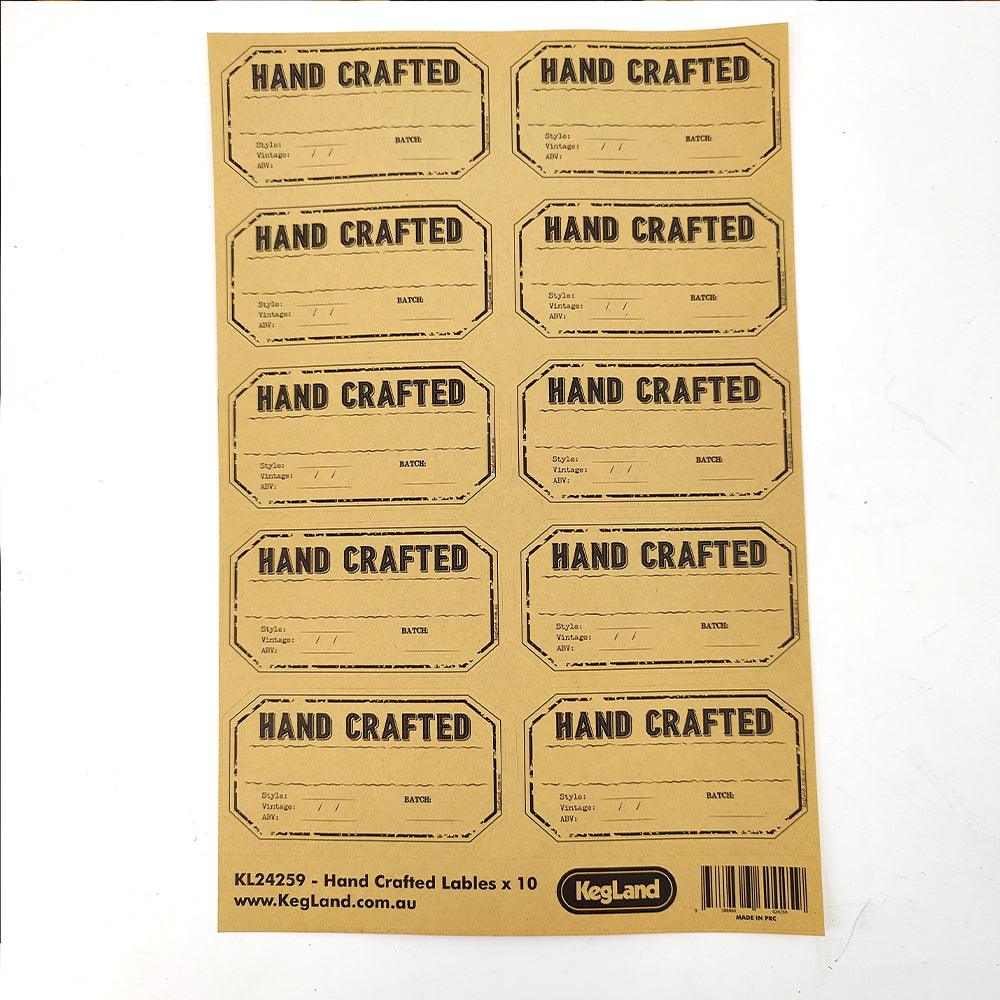 12 x 750mL Wine Bottles - Including Corks, Black Heat Shrink Sleeves & Hand Crafted Labels - KegLand