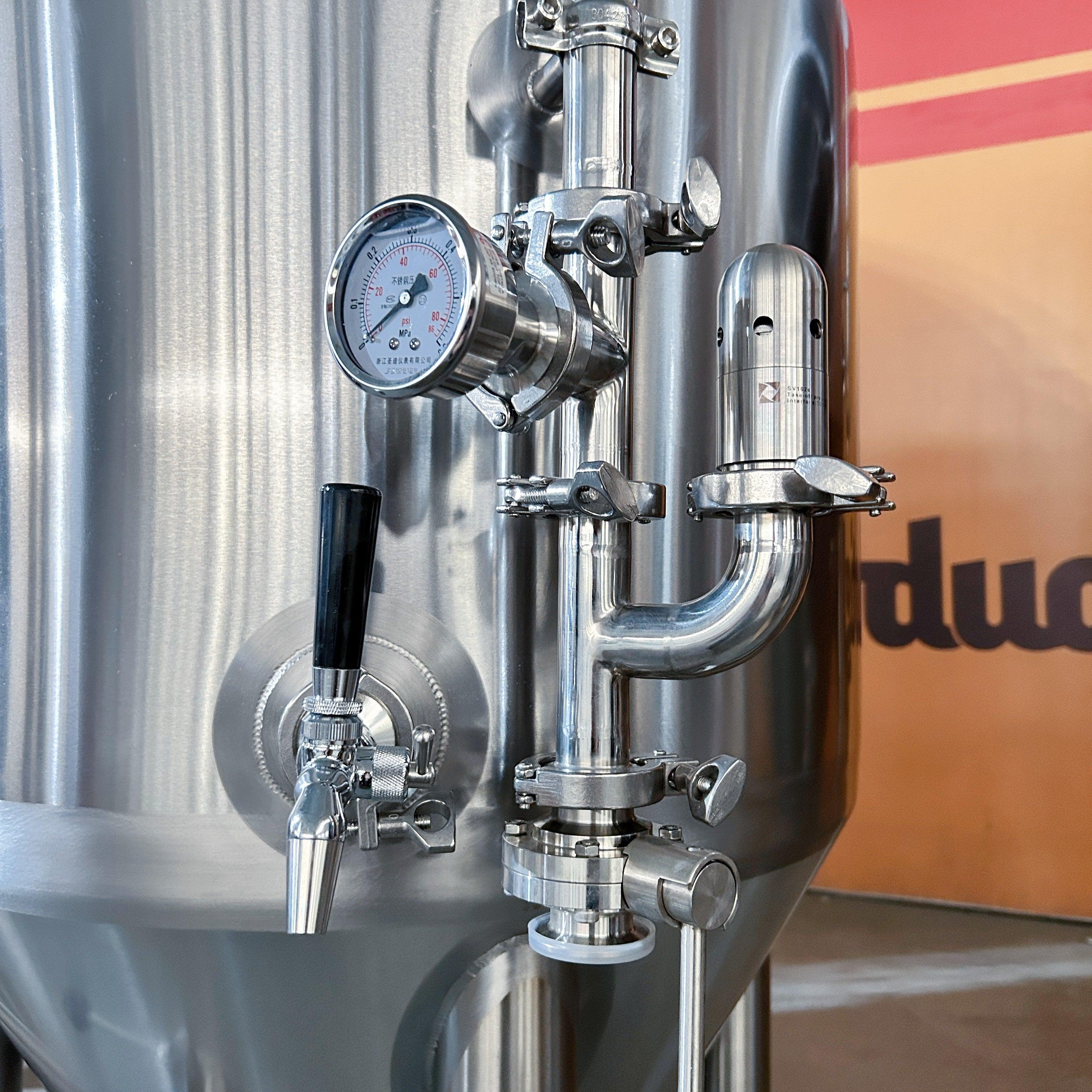 200L Conical Fermenter (pressurisable, jacketed) - KegLand
