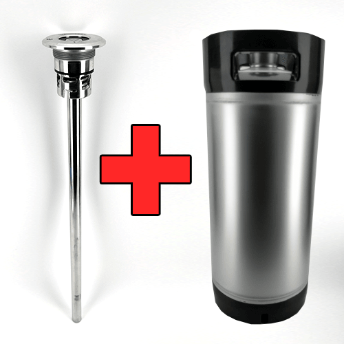 20L Commercial Keg with A-Type Spear, Rubber Base & Handle Kit - KegLand