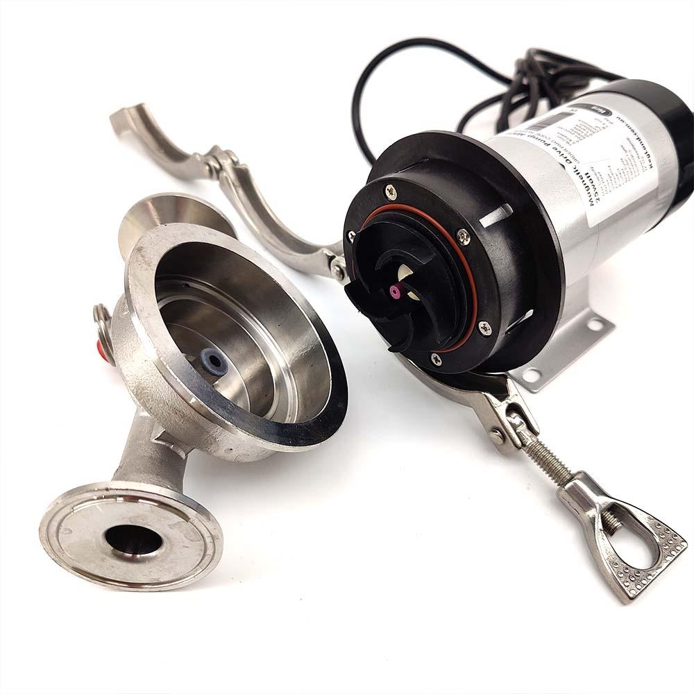 25 Watt TC Breakdown Pump - 3 Inch Head x 1.5 Inch TC In/Out - KegLand