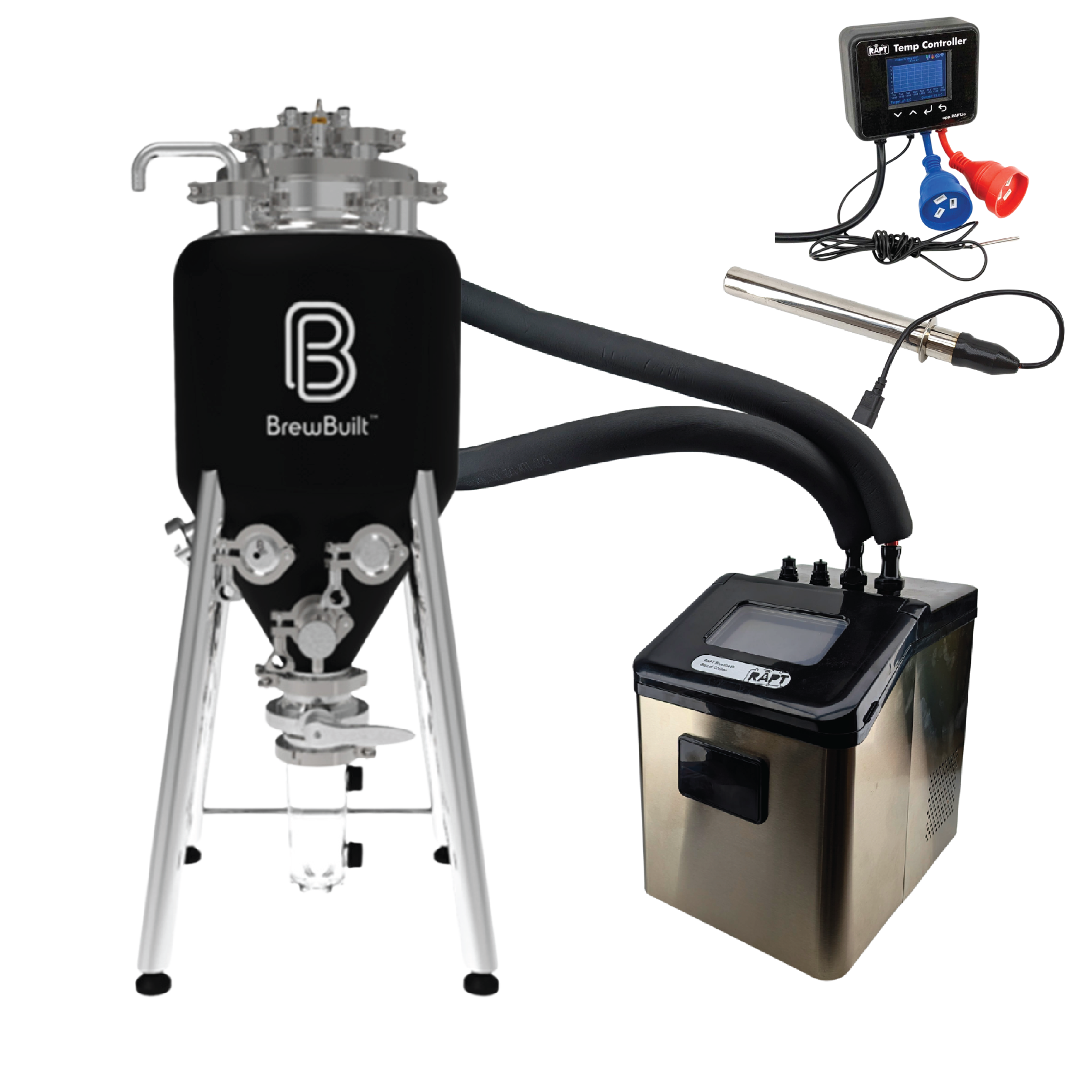 RAPT Glycol Chiller & BrewBuilt X3 Uni Conical Fermenter Combo