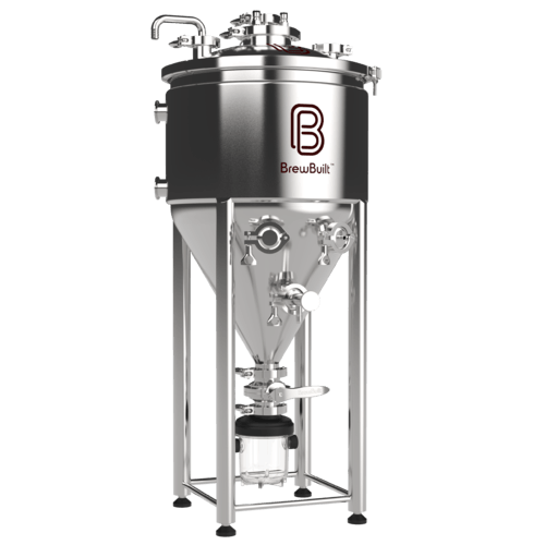 26L BrewBuilt X2 - Jacketed Stainless Steel Conical Unitank Fermenter Kit (7gal) - KegLand