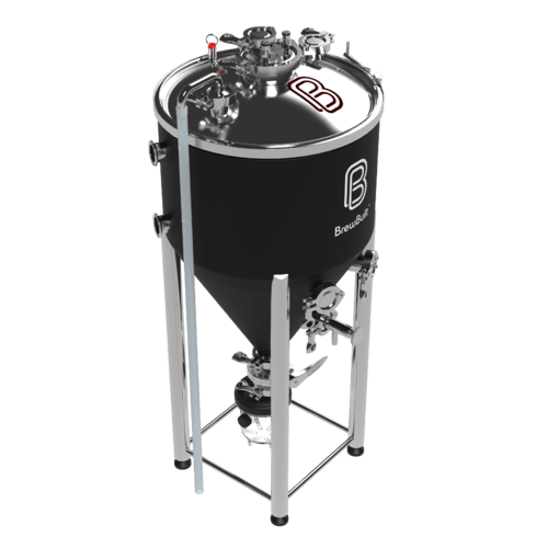 26L BrewBuilt X2 - Jacketed Stainless Steel Conical Unitank Fermenter Kit (7gal) - KegLand