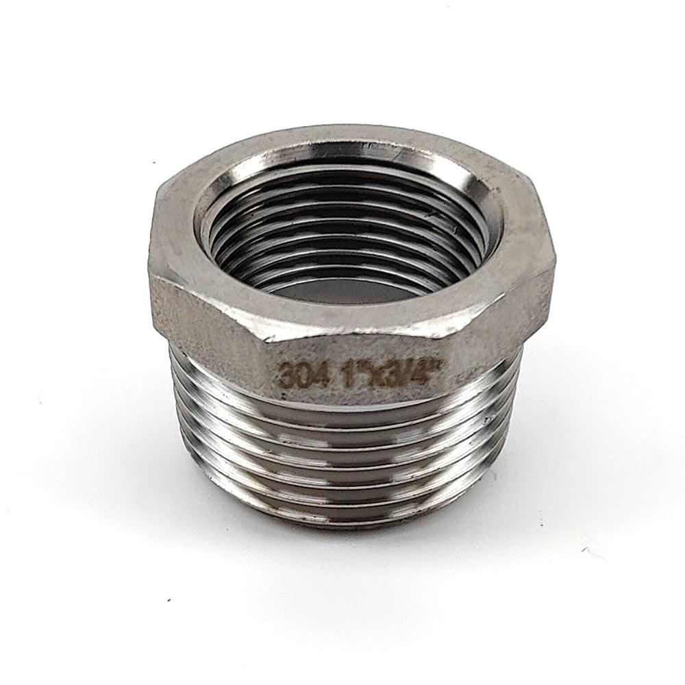 3/4 Inch Female X 1 Inch Male BSP Reducing Bush - KegLand