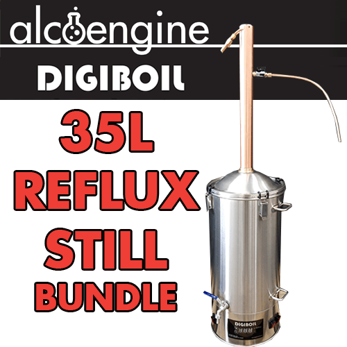 35L Alcoengine Copper Reflux Still Bundle - KegLand