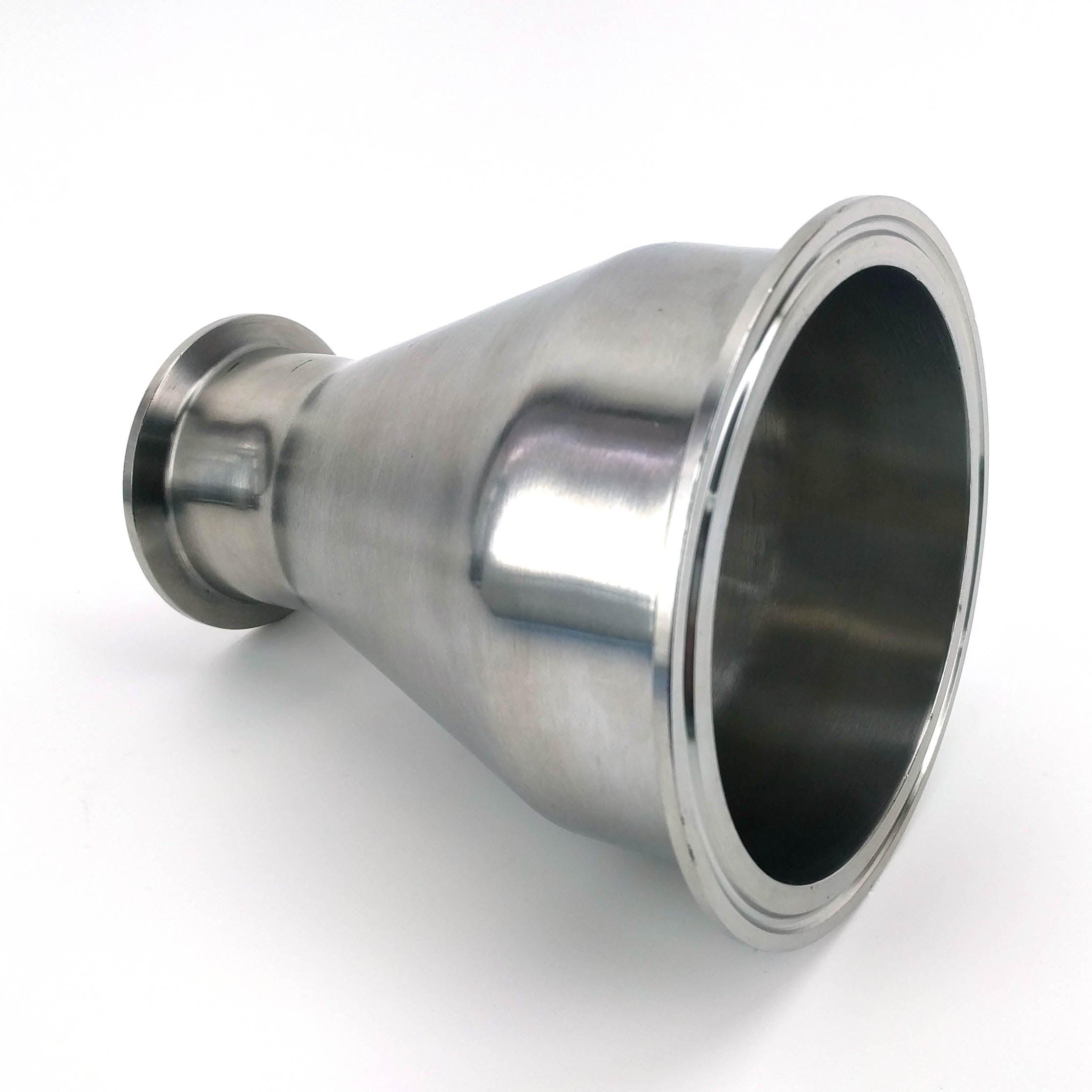 4 Inch to 2 Inch Tri Clover Concentric Reducer for Kegmenter - Still Attachment - KegLand