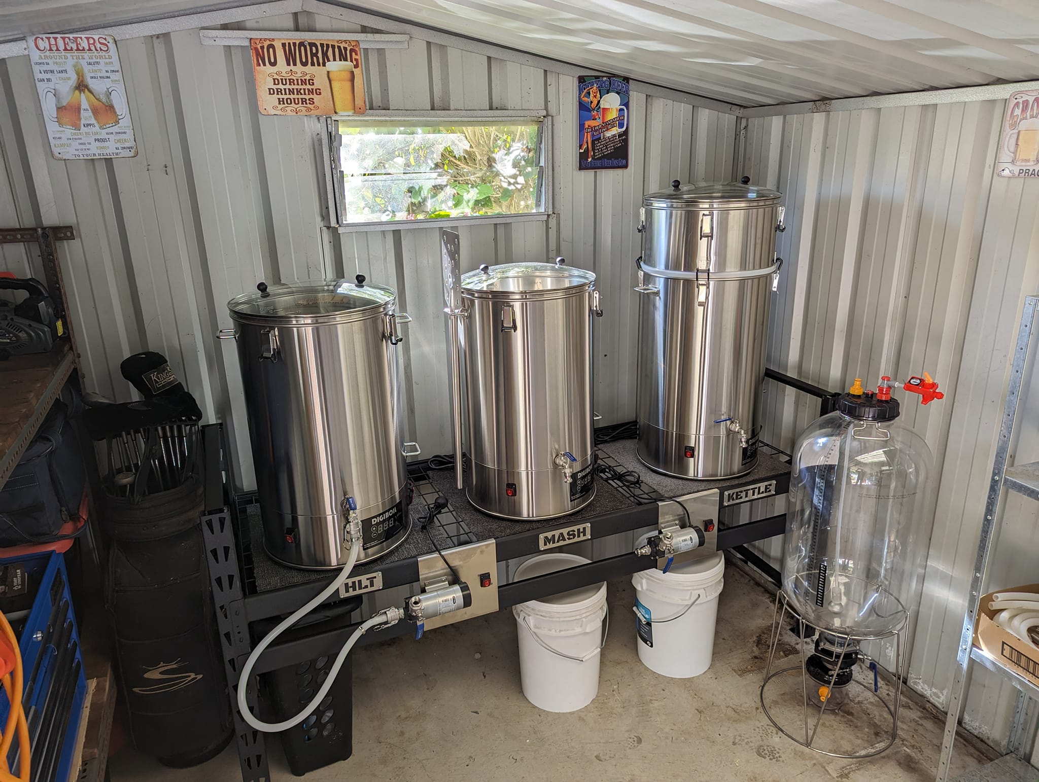 B. Clancy Set up with the DigiBoil 3 Vessel System.