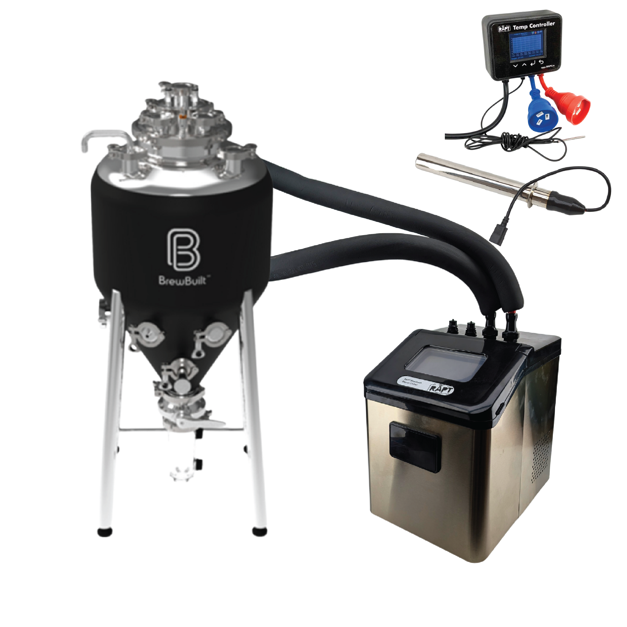 RAPT Glycol Chiller & BrewBuilt X3 Uni Conical Fermenter Combo