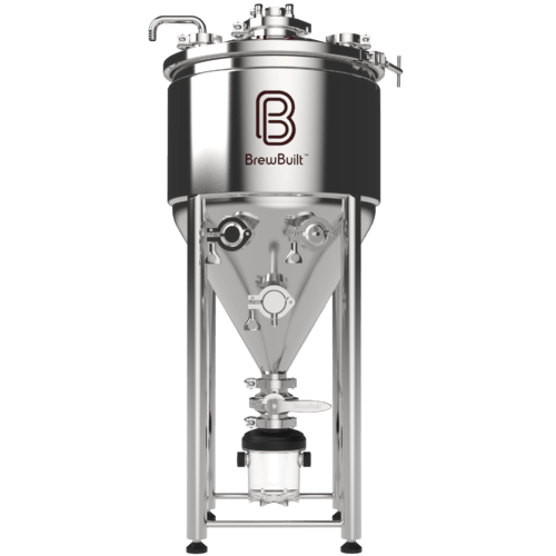 53L BrewBuilt X2 - Jacketed Stainless Steel Conical Unitank Fermenter Kit (14gal) - KegLand