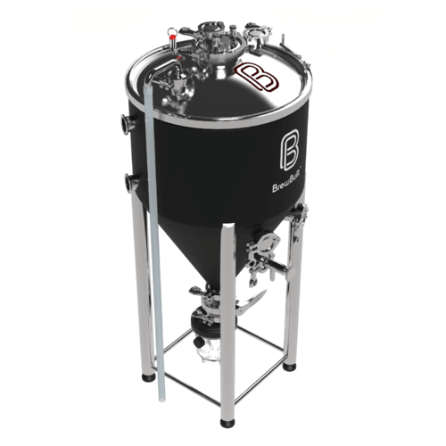 53L BrewBuilt X2 - Jacketed Stainless Steel Conical Unitank Fermenter Kit (14gal) - KegLand