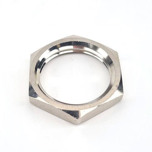 5/8 Inch BSP Lock Nut - Nickel Coated Brass - KegLand