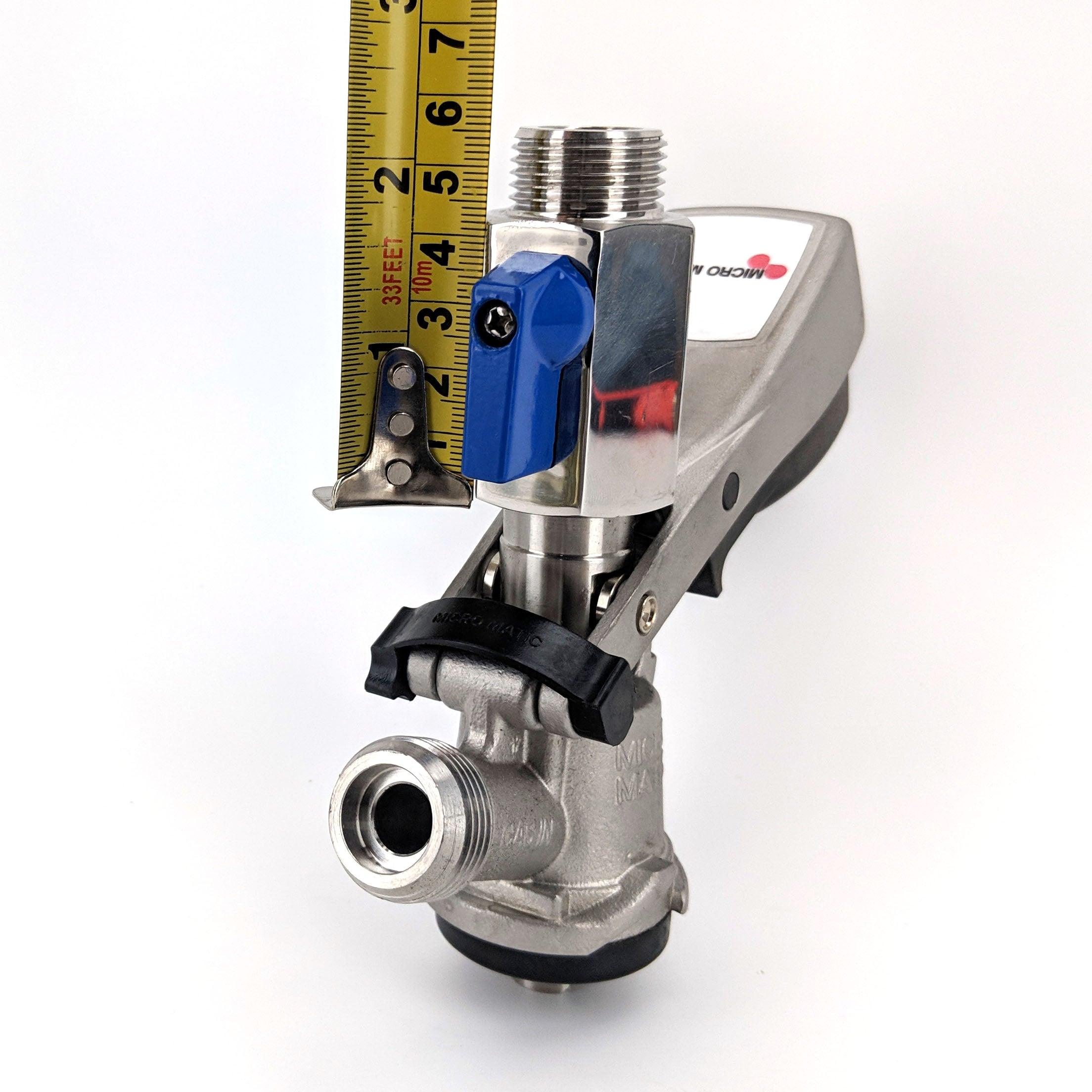 5/8 Stainless Ball Valve (Female x Male) for Keg Couplers - KegLand