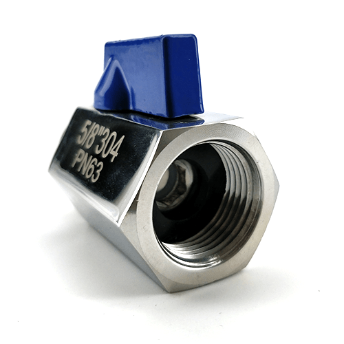 5/8 Stainless Ball Valve (Female x Male) for Keg Couplers - KegLand