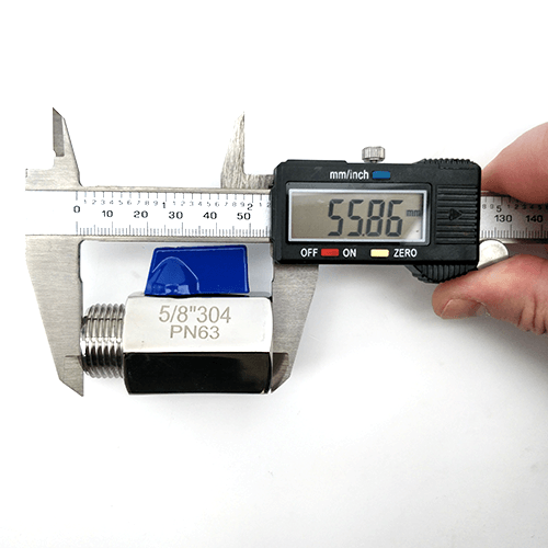 5/8 Stainless Ball Valve (Female x Male) for Keg Couplers - KegLand