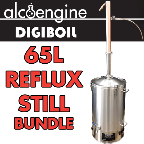 65L Alcoengine Copper Reflux Still Bundle - KegLand