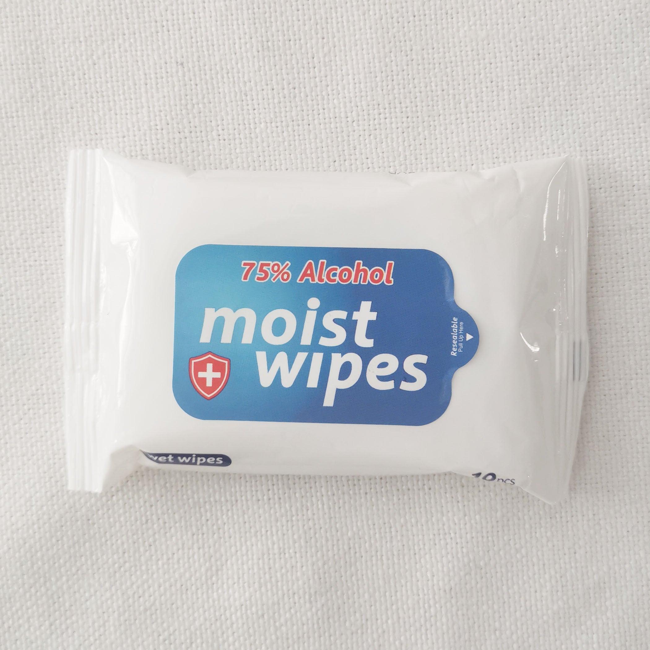 75% Ethanol Alcohol Wipes (10/pouch) - KegLand