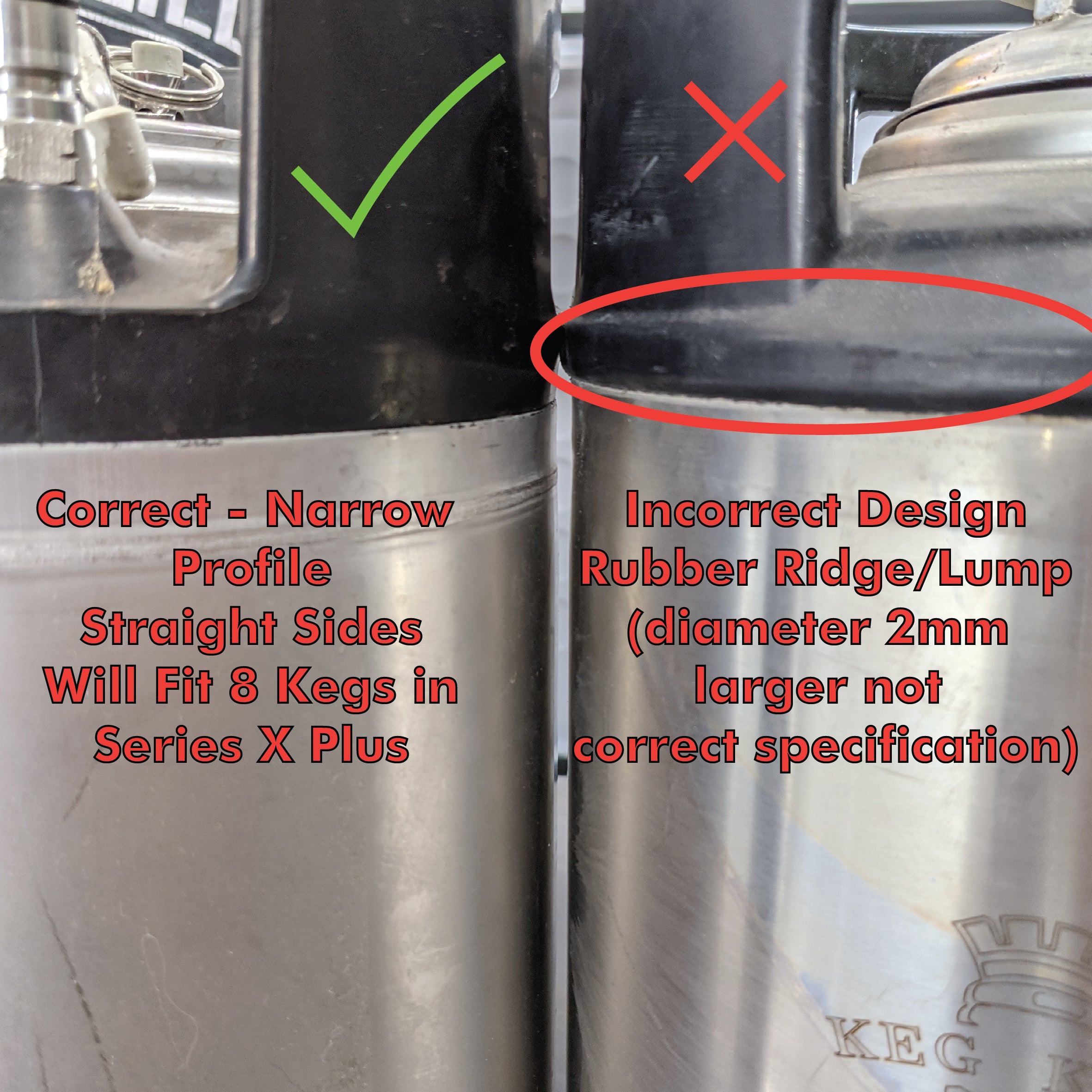 Fit 2 x 50L or 6 x 20L brewery fresh beer, cider, premix and cocktail kegs in the Series X Plus. Get the pub and sports bar feeling in the comfort of your home.