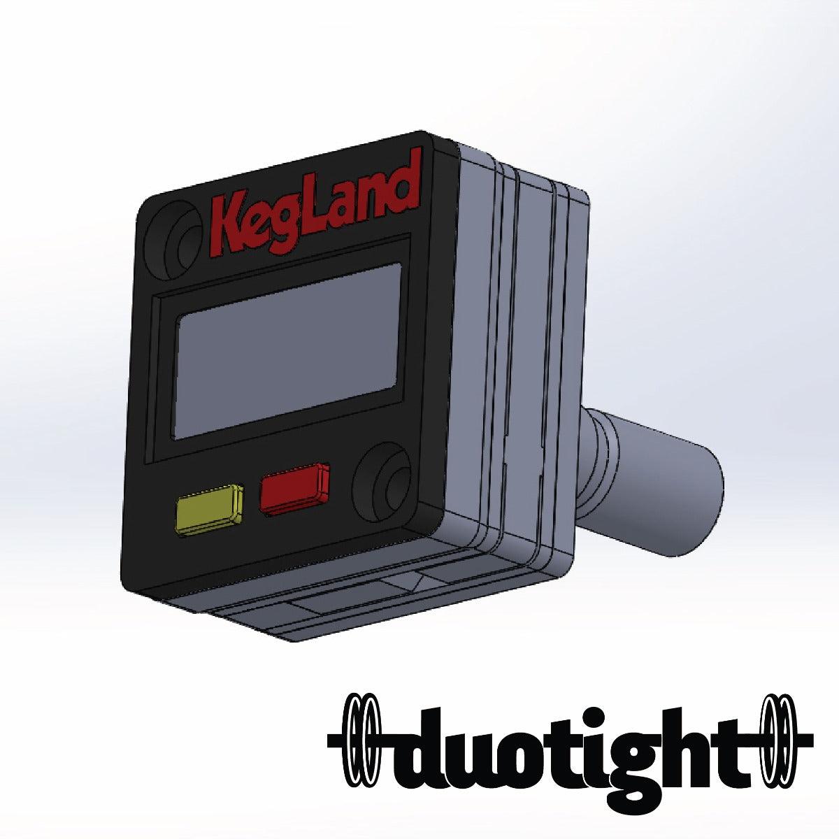 8mm (5/16) Male duotight x Mini Digital Gauge 27mm x 27mm x 8mm - 0-100psi - KegLand