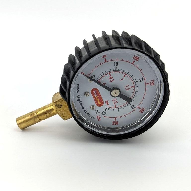 8mm (5/16ā) Push in Pressure Gauge 0-40psi - duotight compatible - KegLand