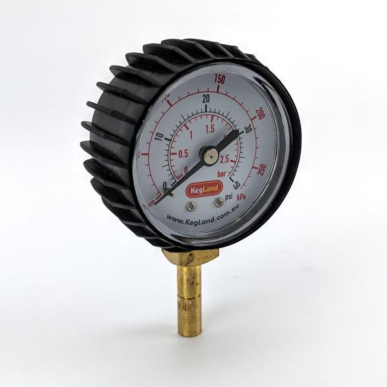 8mm (5/16ā) Push in Pressure Gauge 0-40psi - duotight compatible - KegLand