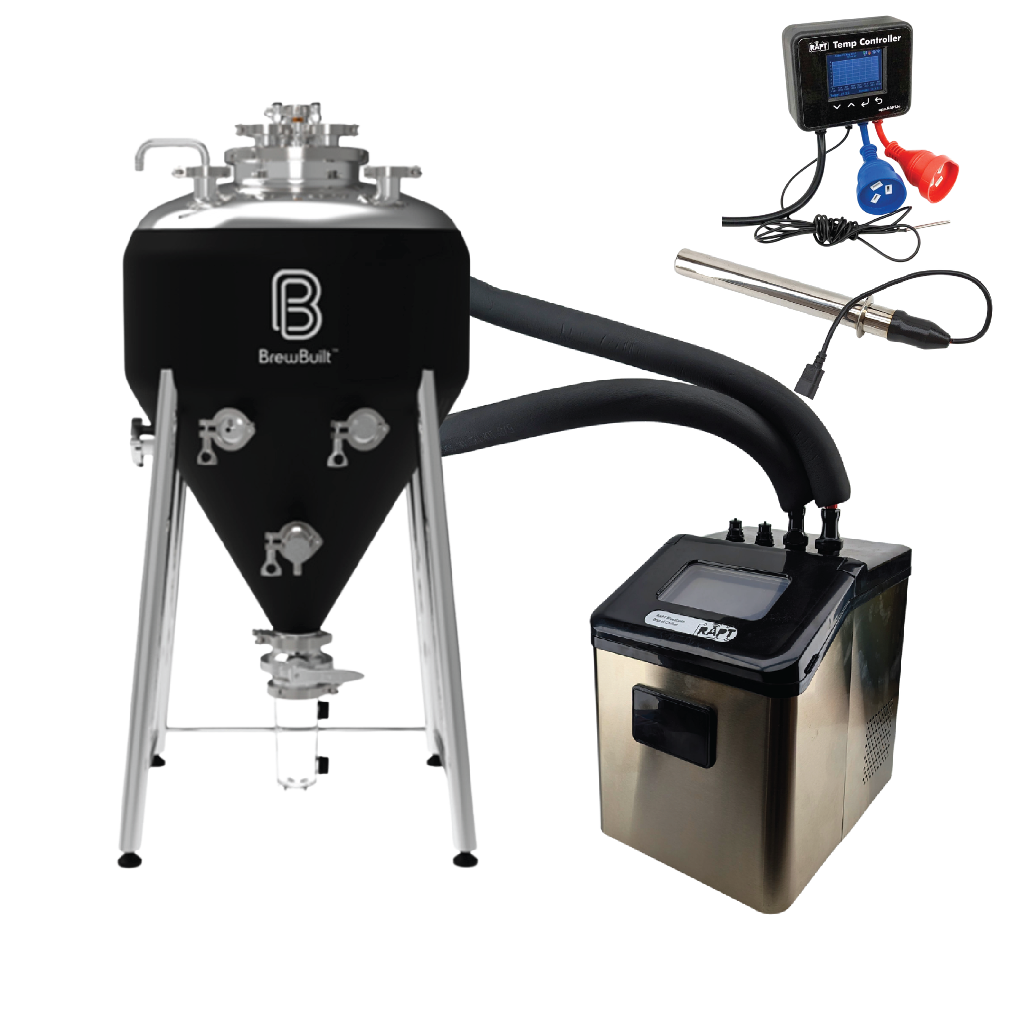 RAPT Glycol Chiller & BrewBuilt X3 Uni Conical Fermenter Combo