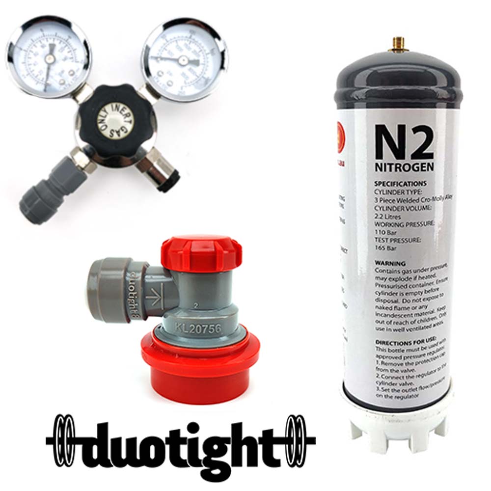 This Nitro Kit has everything you need to dispense delicious, creamy nitro beer or coffee. Comes with everything you need to get up and running!