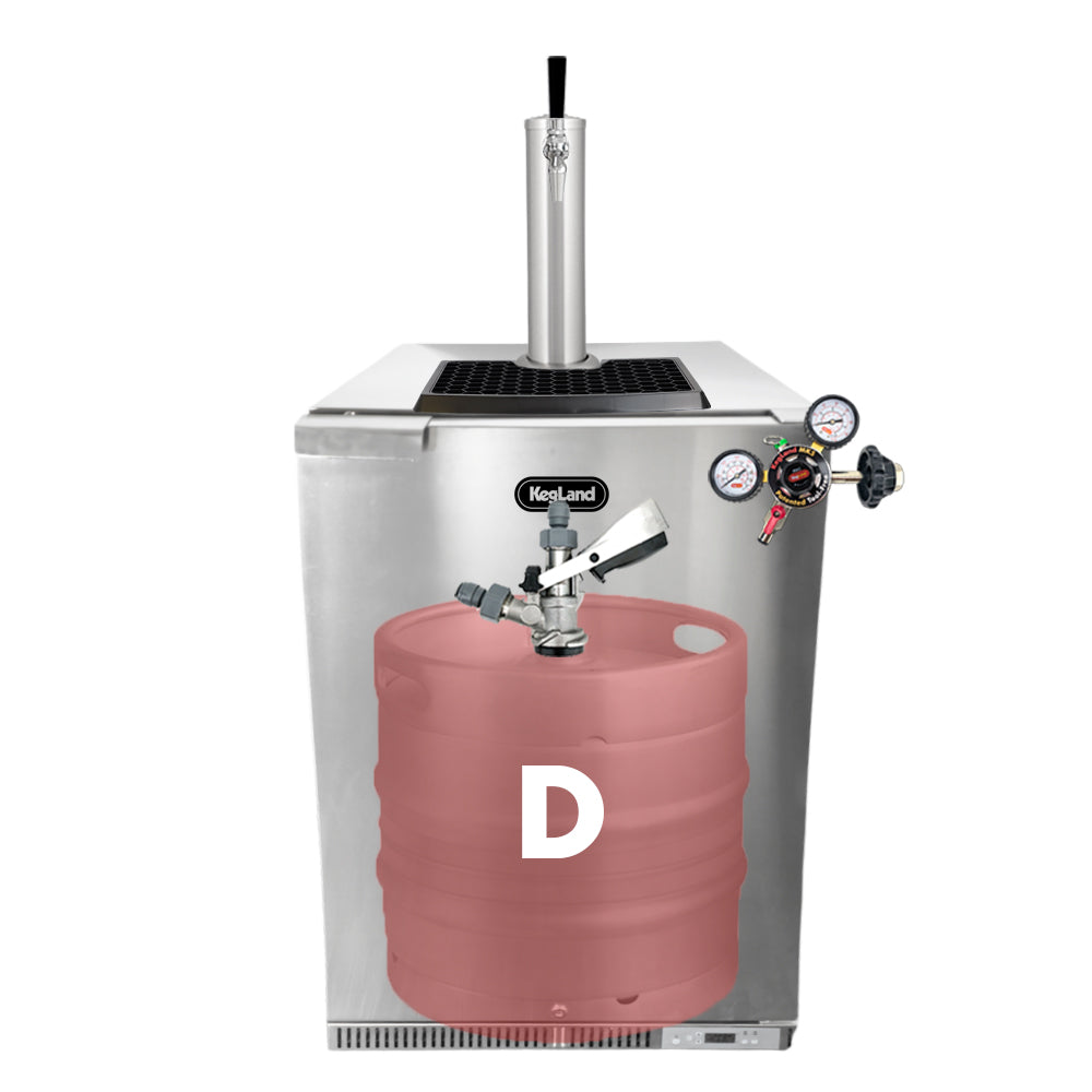 KL41652 Under Bench Zero Clearance model Kegerator (Premium Option)
