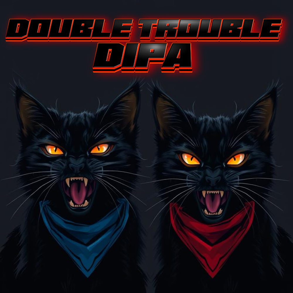 Unleash your inner brewing sorcerer with our Double India Pale Ale Fresh Wort Kit, brought to you by our mischievous duo of black cats, Hex and Lex!