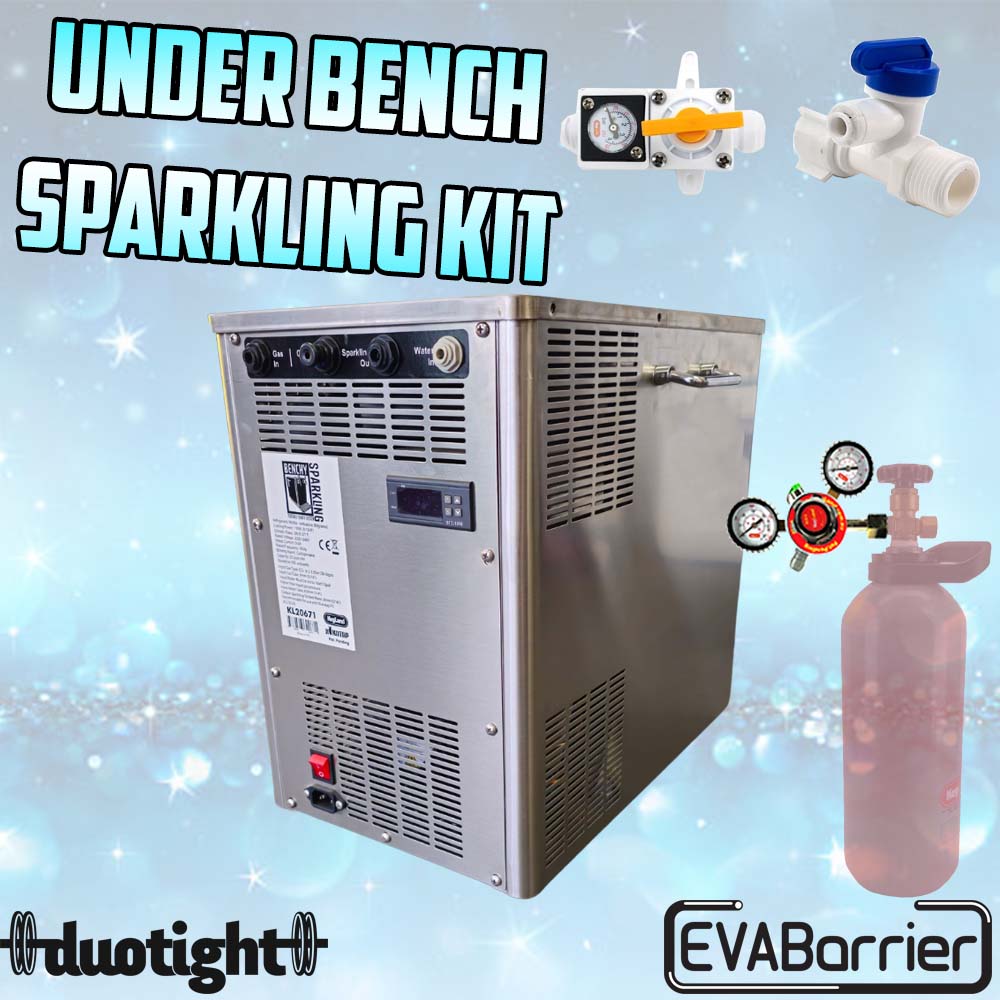 KegLand Bench Sparkling Under Bench Soda Water Kit Soda Water