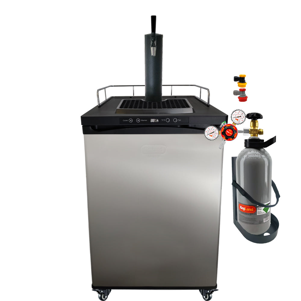 Get the best pre-thought-out kits brought to you by the best selling Kegerator manufacturer in the world KegLand. This is the KegLand Staff preferred setup type for homebrewing setups. Nothing overly complicated, but also a good base if you want to do small upgrades in the future.