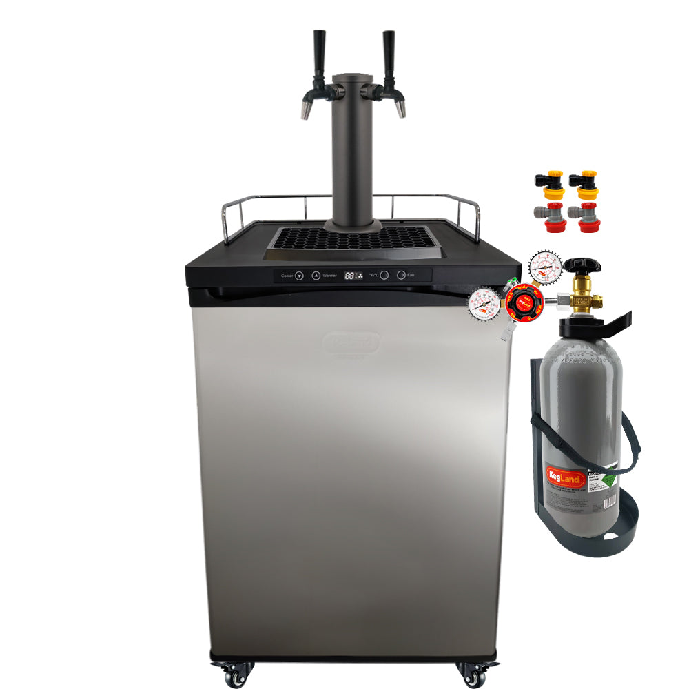 Get the best pre-thought-out kits brought to you by the best selling Kegerator manufacturer in the world KegLand. This is the KegLand Staff preferred setup type for homebrewing setups. Nothing overly complicated, but also a good base if you want to do small upgrades in the future.