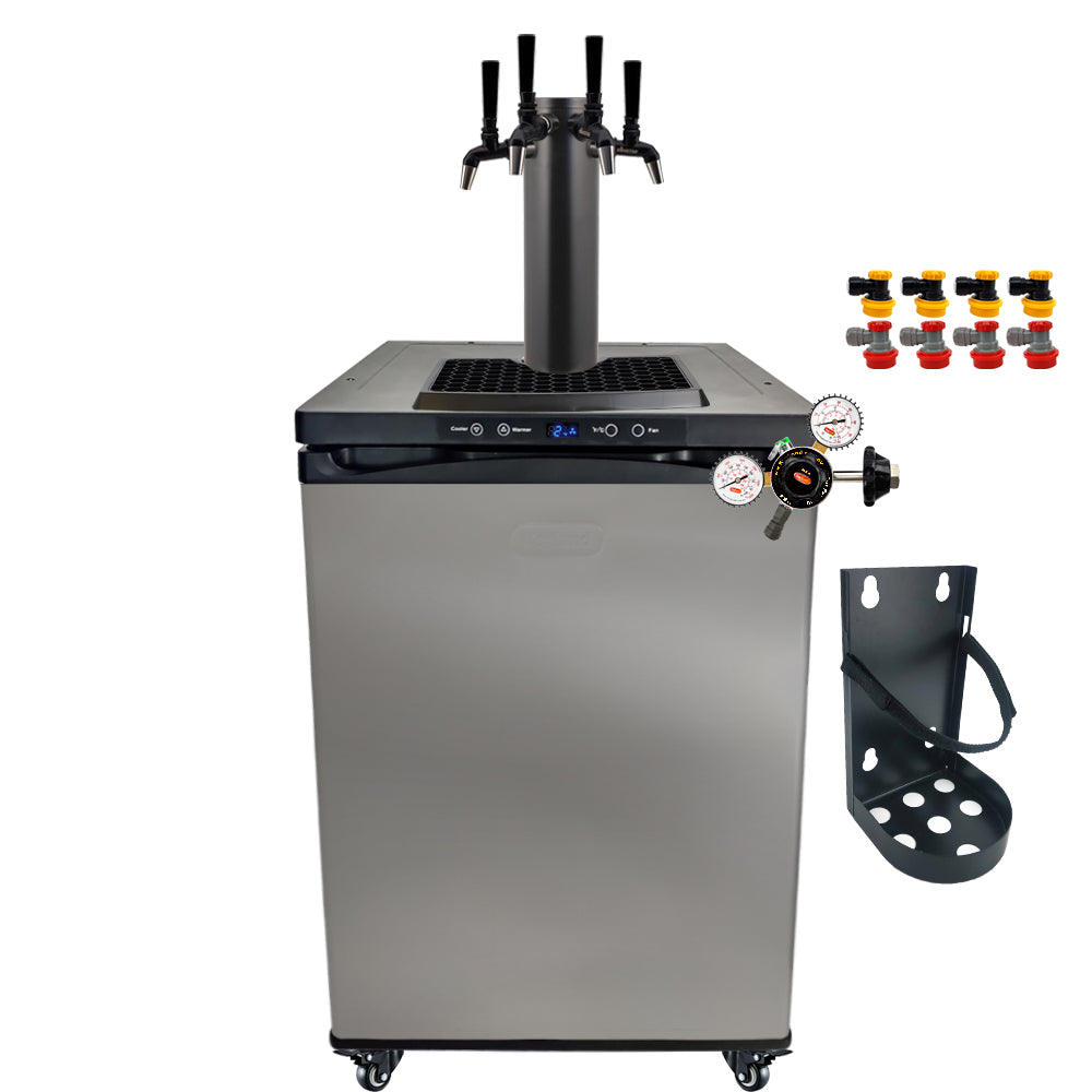 Get the All Black Phantom Beer Tower and the Punisher Edition NukaTaps on your preferred Kegerator model.