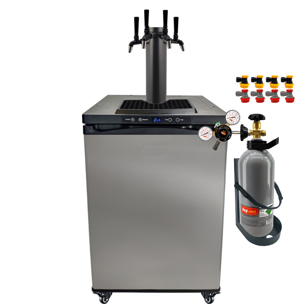 Get the All Black Phantom Beer Tower and the Punisher Edition NukaTaps on your preferred Kegerator model.