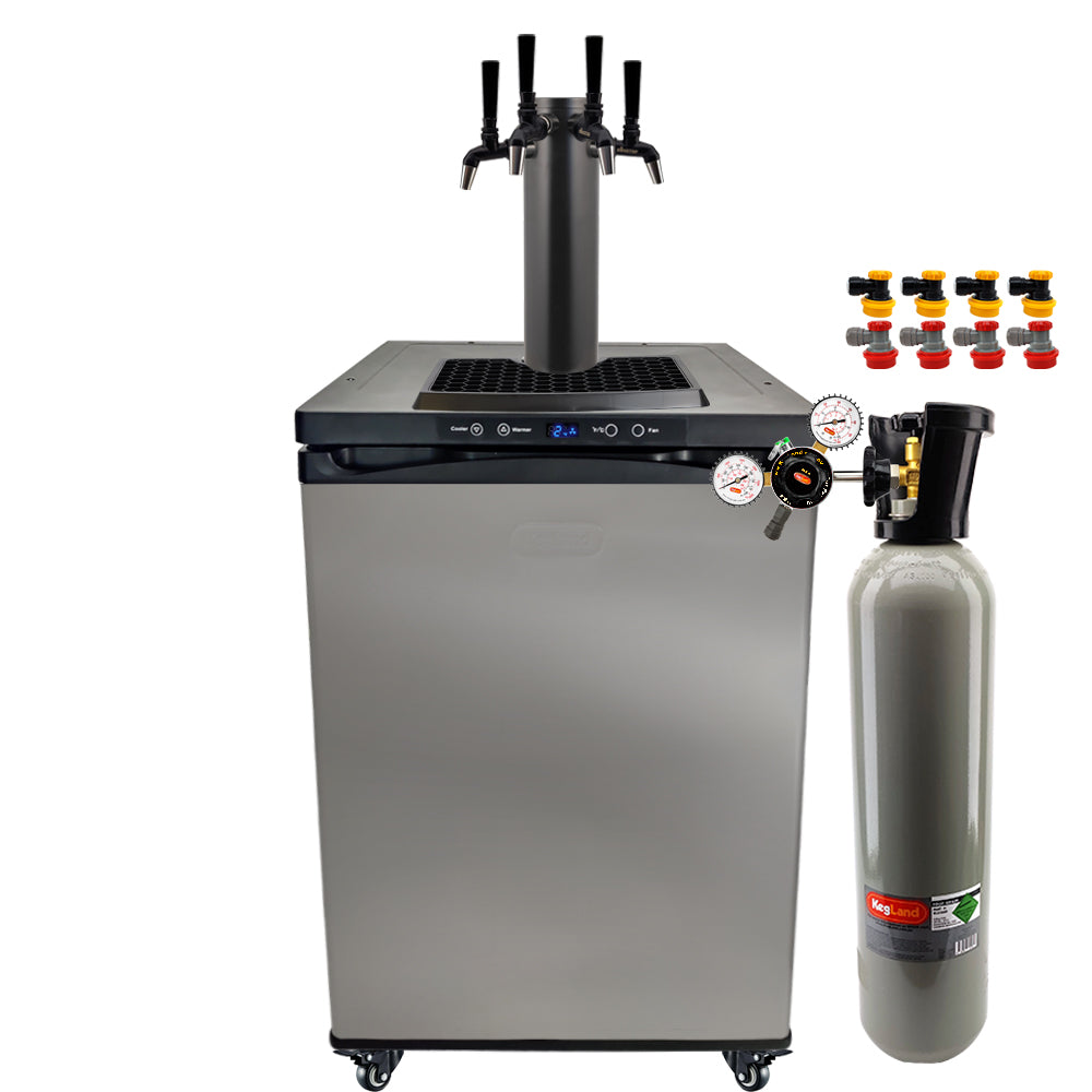 Get the All Black Phantom Beer Tower and the Punisher Edition NukaTaps on your preferred Kegerator model.