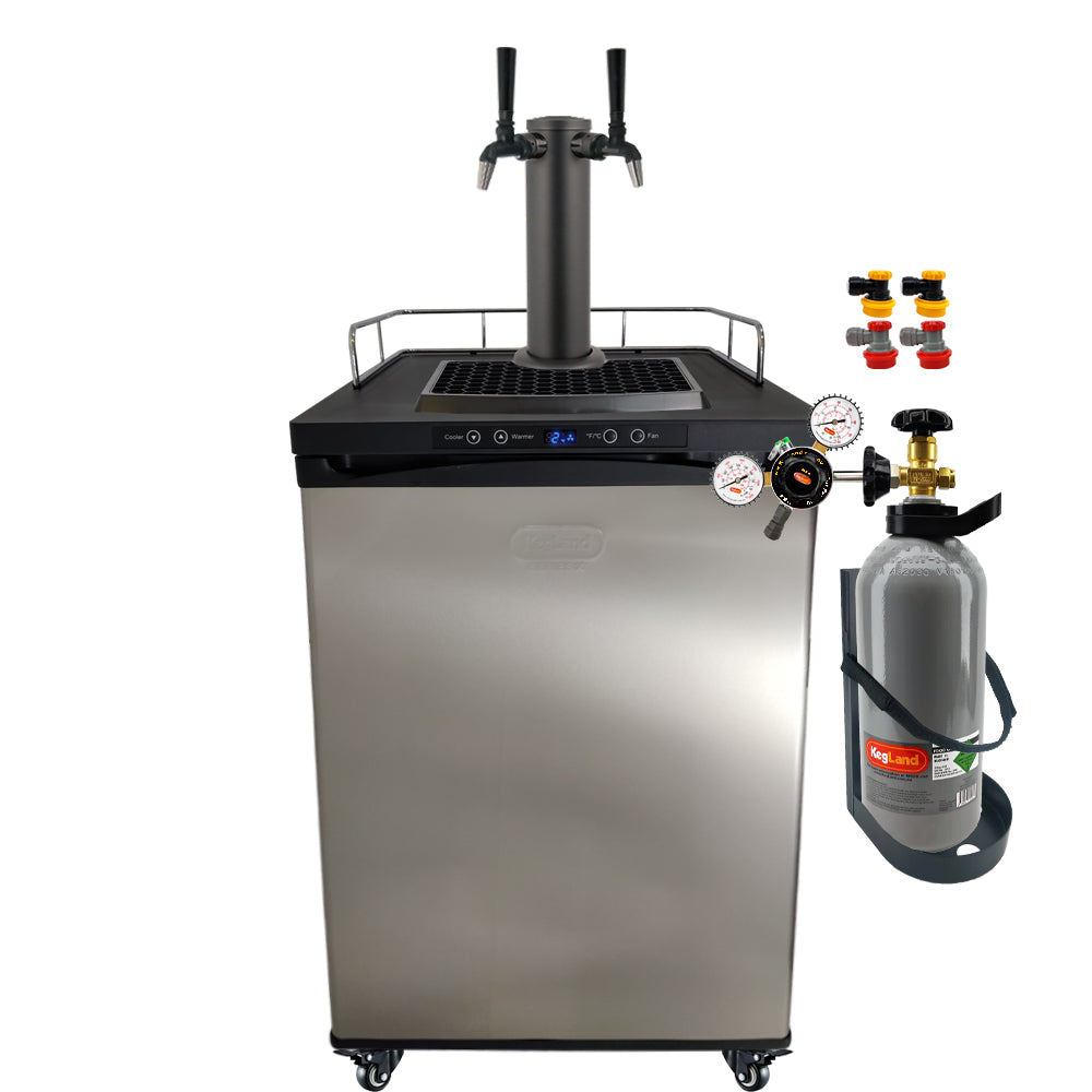 Get the All Black Phantom Beer Tower and the Punisher Edition NukaTaps on your preferred Kegerator model.