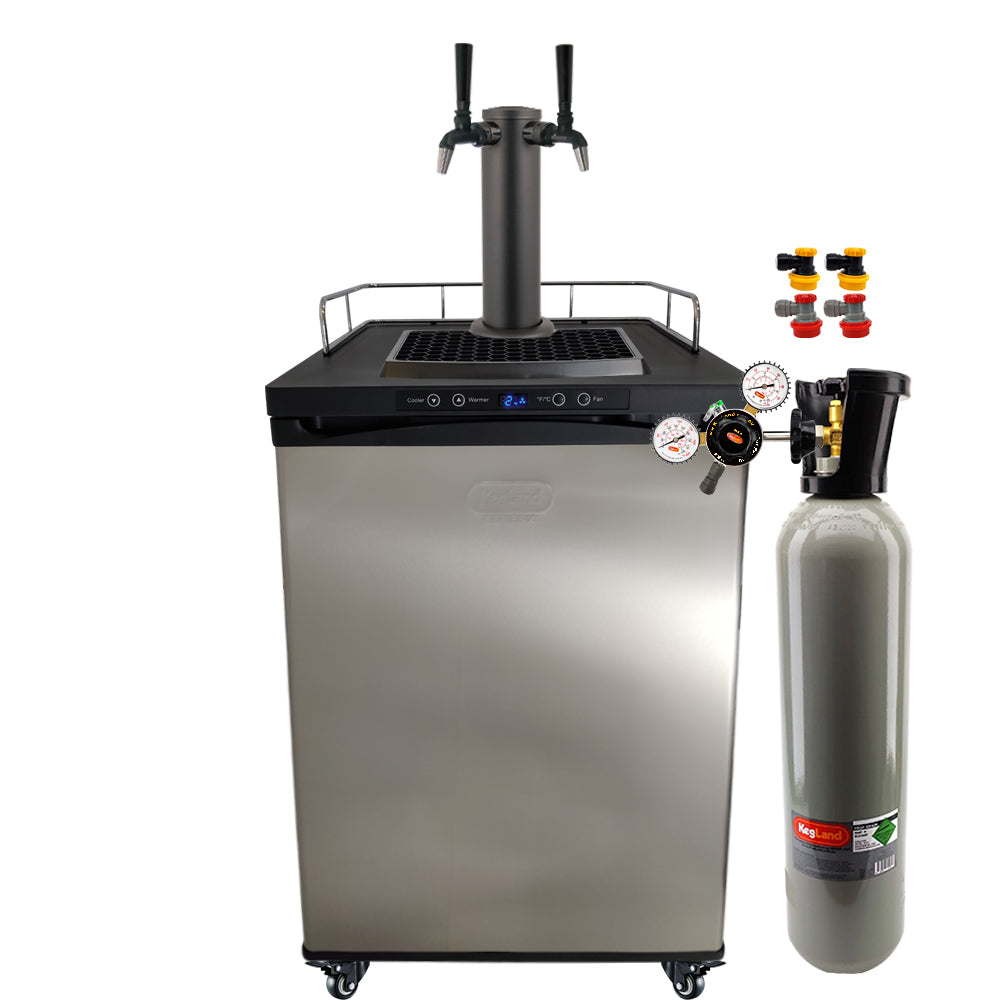 Get the All Black Phantom Beer Tower and the Punisher Edition NukaTaps on your preferred Kegerator model.