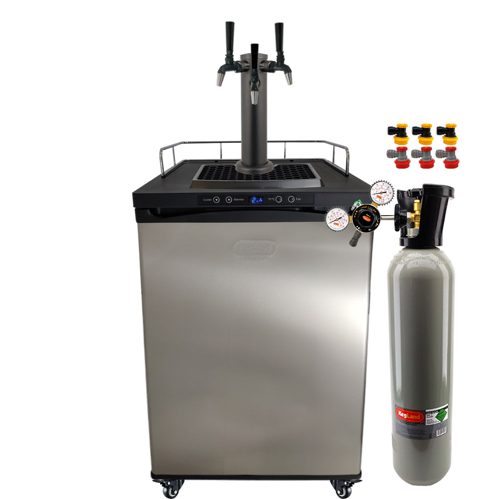 Get the All Black Phantom Beer Tower and the Punisher Edition NukaTaps on your preferred Kegerator model.