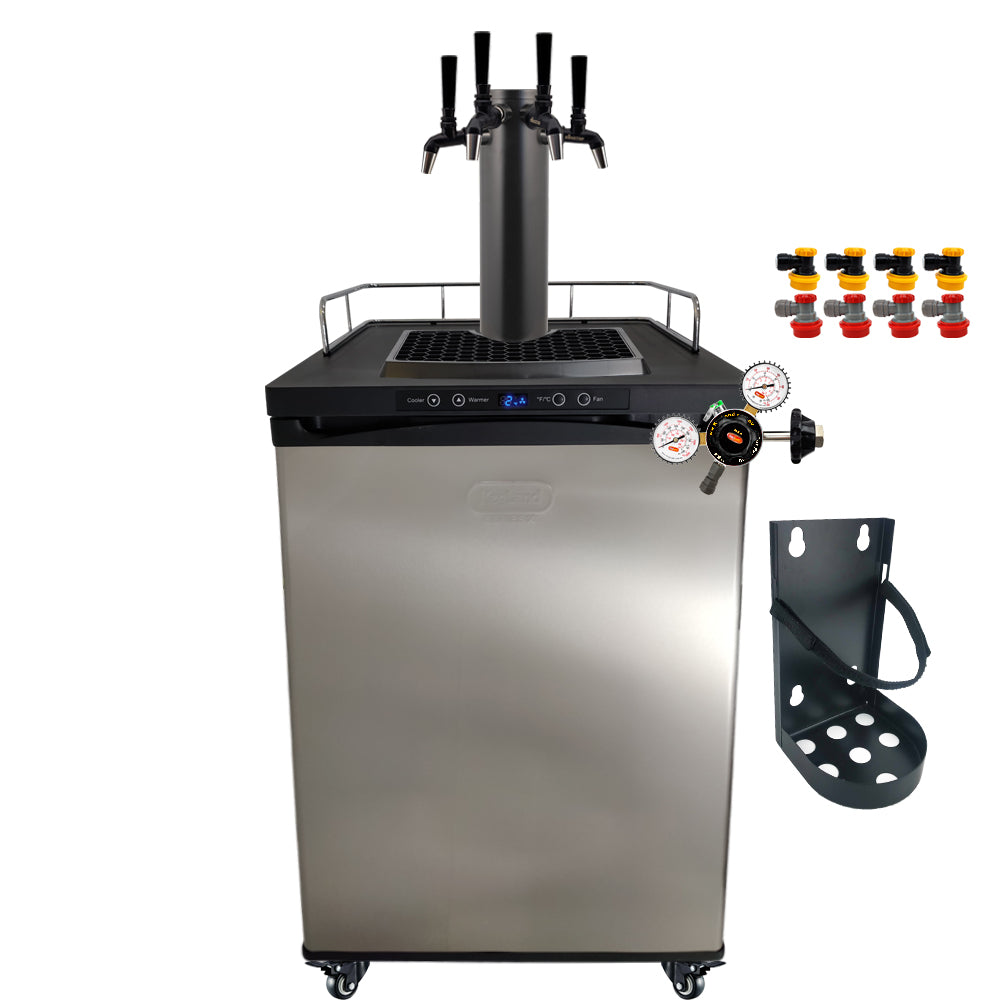 Get the All Black Phantom Beer Tower and the Punisher Edition NukaTaps on your preferred Kegerator model.