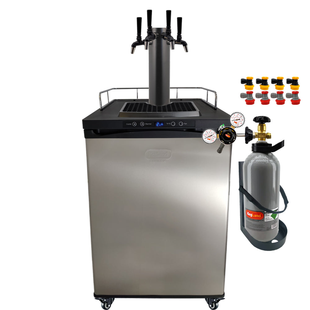 Get the All Black Phantom Beer Tower and the Punisher Edition NukaTaps on your preferred Kegerator model.