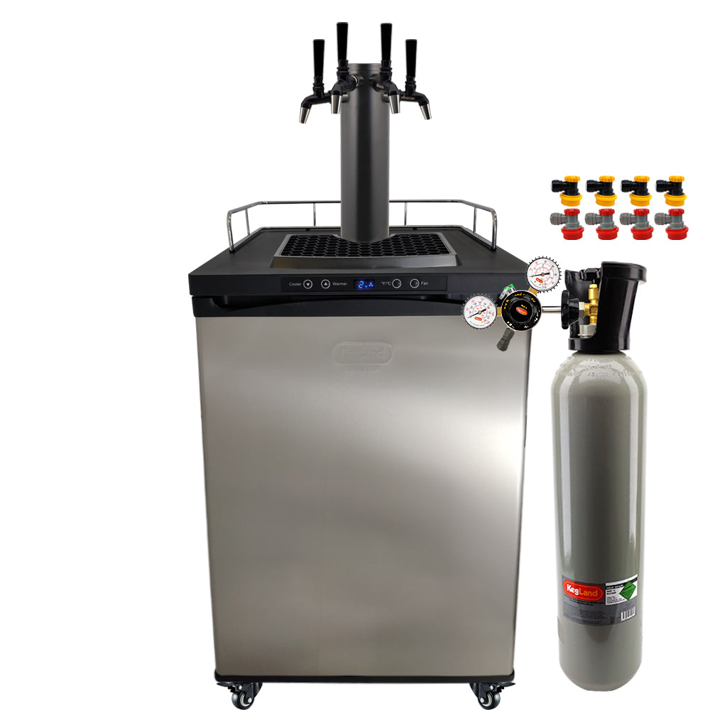 Get the All Black Phantom Beer Tower and the Punisher Edition NukaTaps on your preferred Kegerator model.
