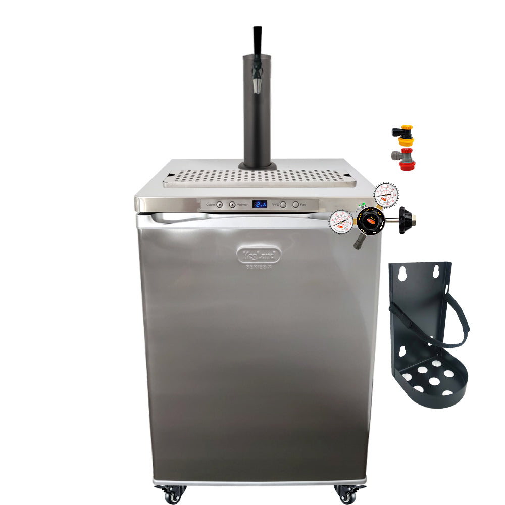 Get the All Black Phantom Beer Tower and the Punisher Edition NukaTaps on your preferred Kegerator model.