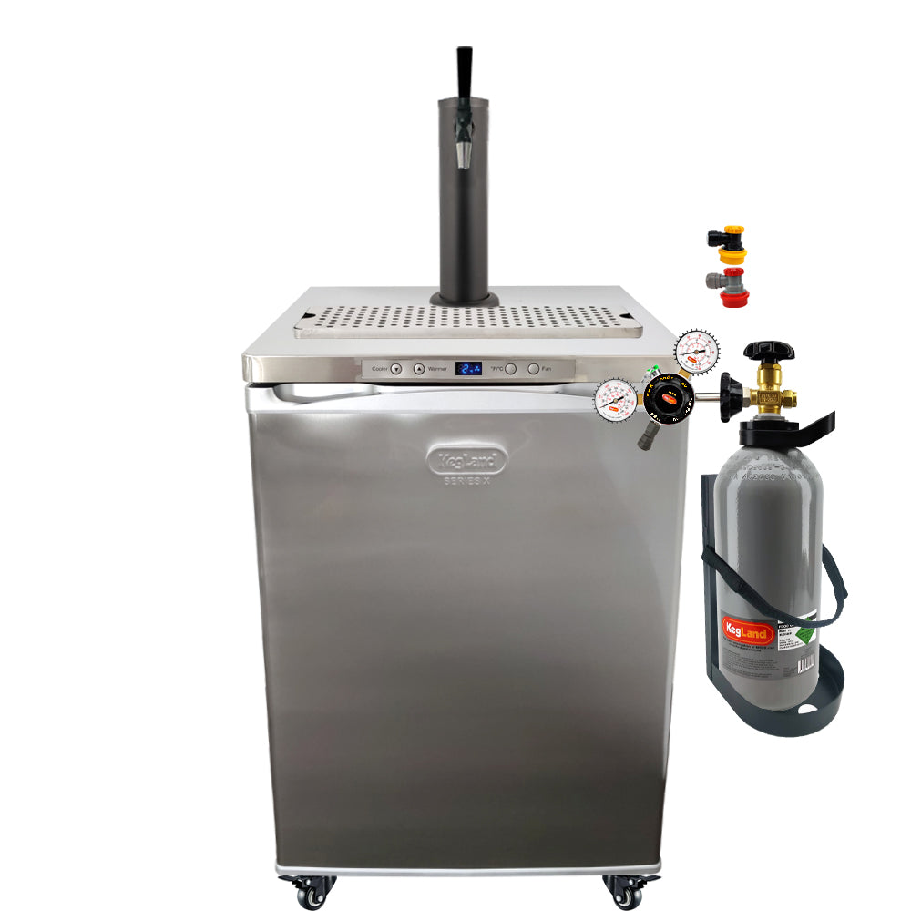 Get the All Black Phantom Beer Tower and the Punisher Edition NukaTaps on your preferred Kegerator model.