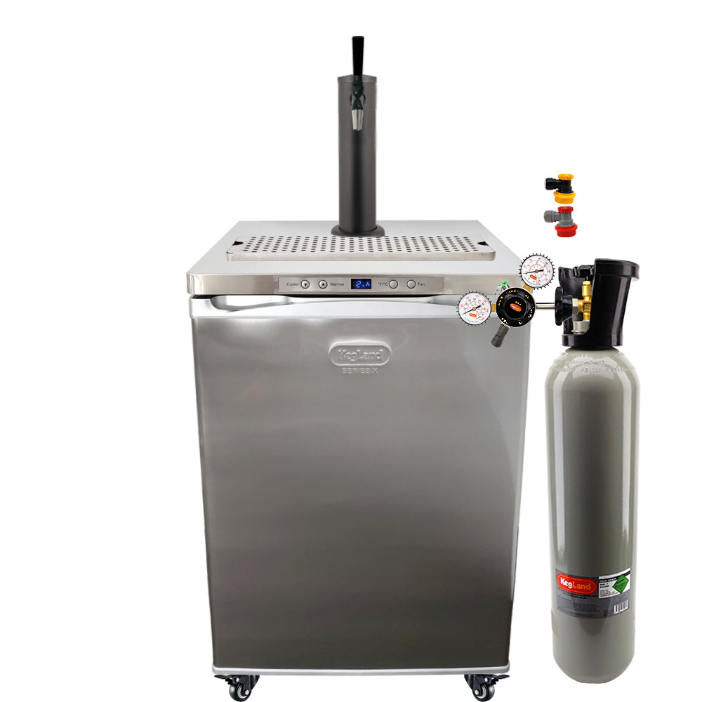 Get the All Black Phantom Beer Tower and the Punisher Edition NukaTaps on your preferred Kegerator model.